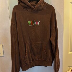 Wilbur Soot lg unisex brown hoodie